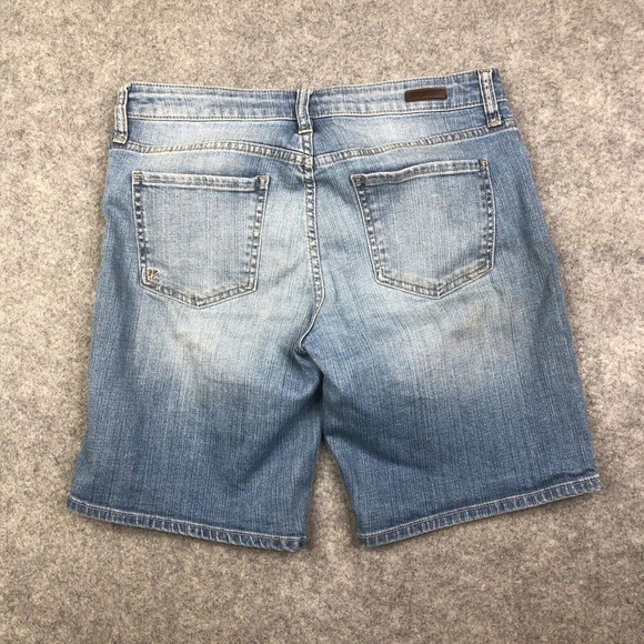 Kut From The Kloth Catherine Boyfriend Jean Shorts Size 6 Medium Wash - Picture 9 of 9